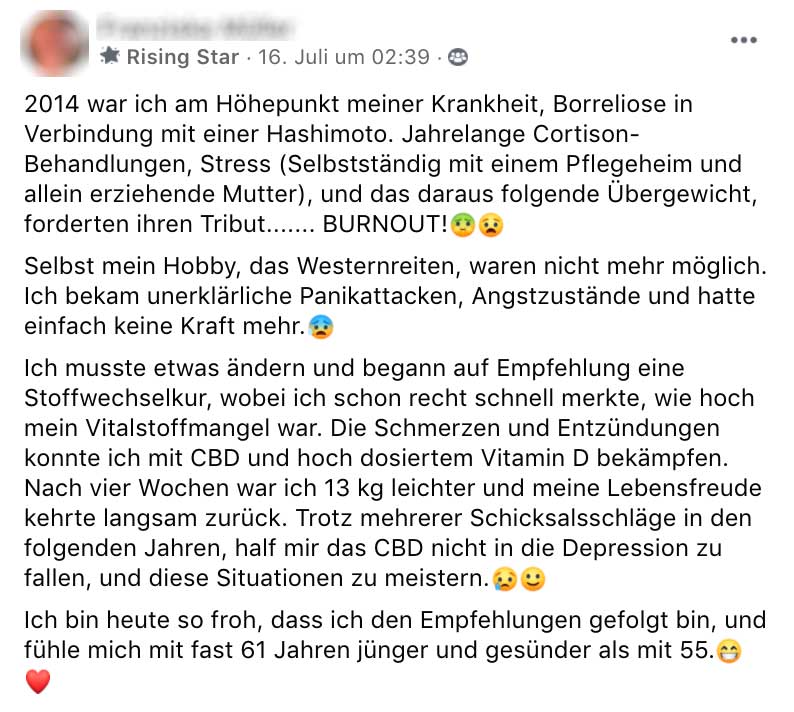Erfahrungsbericht CBD Öl bei Depression