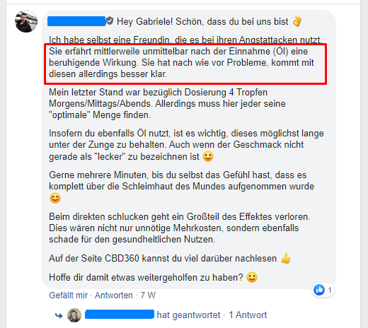 CBD Angst Erfahrungsbericht