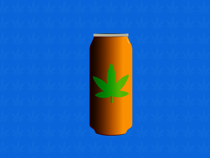 CBD Getränk Illustration