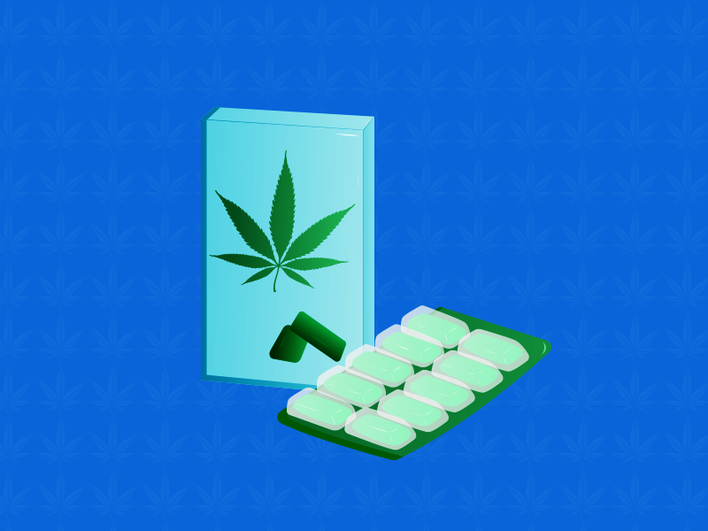 CBD Kaugummi Illustration