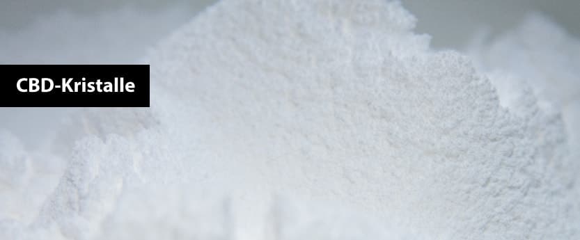 CBD Kristalle kaufen in Form von kristallinem Pulver
