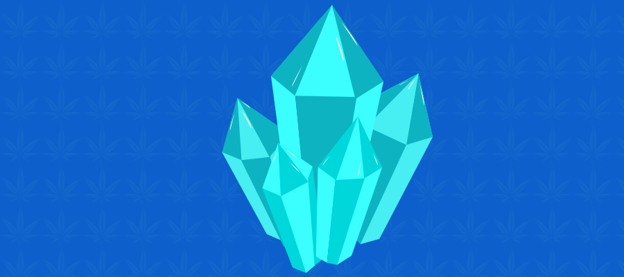 Illustration zu CBD Kristalle