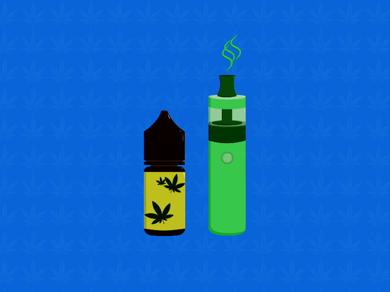 Illustration zu CBD Liquid