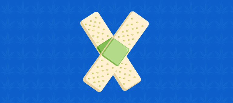 CBD Pflaster Illustration