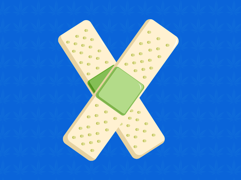 CBD Pflaster Illustration