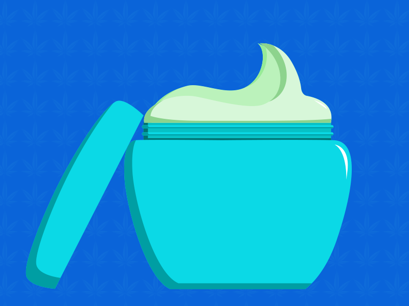 Illustration zur CBD Salbe/Creme