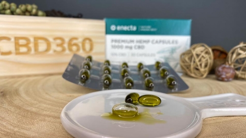 Enecta CBD Kapseln Farbe