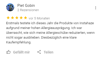 erster Erfahrungsbericht Instahaze