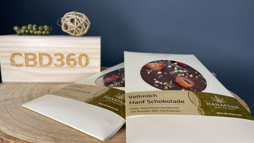 Hanafsam Vollmilch Hanf Schokolade
