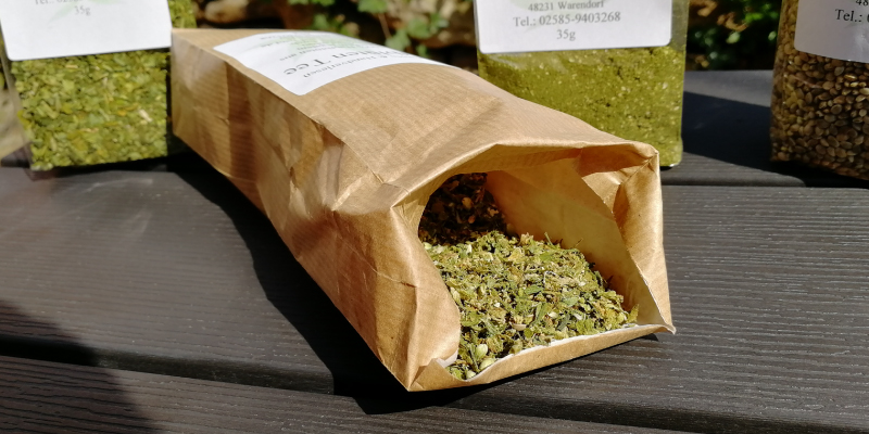 Hanfblütentee von Münsterland Hanf Test