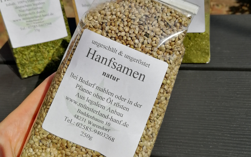Hanfsamen der Sorte Finola