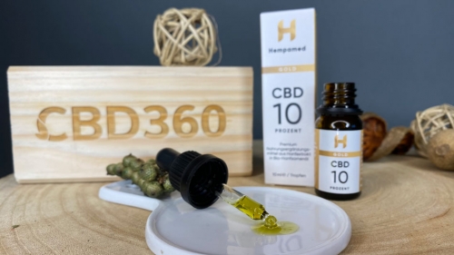HEmpamed CBD Öl Gold Farbe