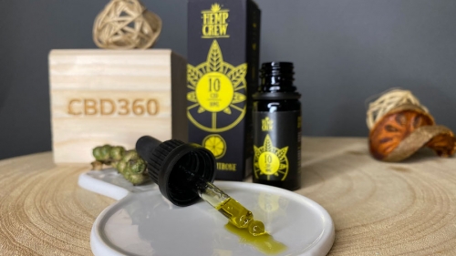 HempCrew CBD Öl Essential Line 10% 10ml Zitrone Farbe
