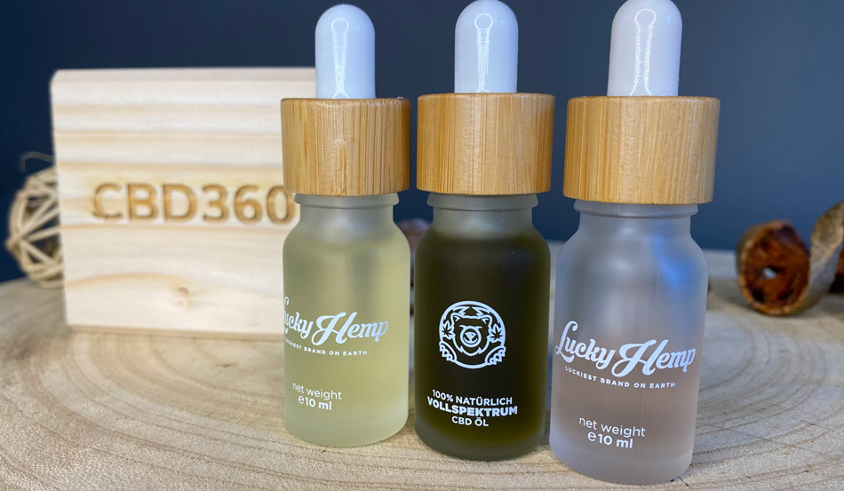 Lucky Hemp CBD Öle 10% Zitrone Mandel und Standart geschmack