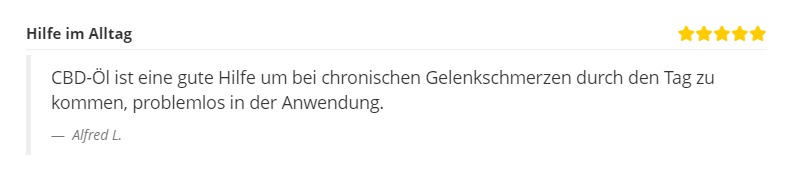 zweiter Erfahrungs Alpex CBD