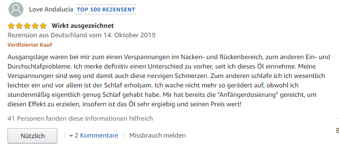 zweiter Erfahrungs Alpex CBD